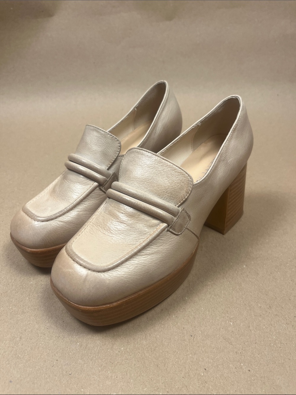 Silent D Platform Chunky Loafers Sz 6 (EU36) Dark Academia / Y2K Platform